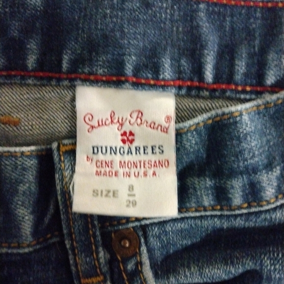 Lucky Brand Retro Dungarees Boot Cut Jeans Size 8/29 - Picture 6 of 8